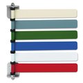 Medline Room ID Flag System, 6 Flags, Primary Colors OMD291716